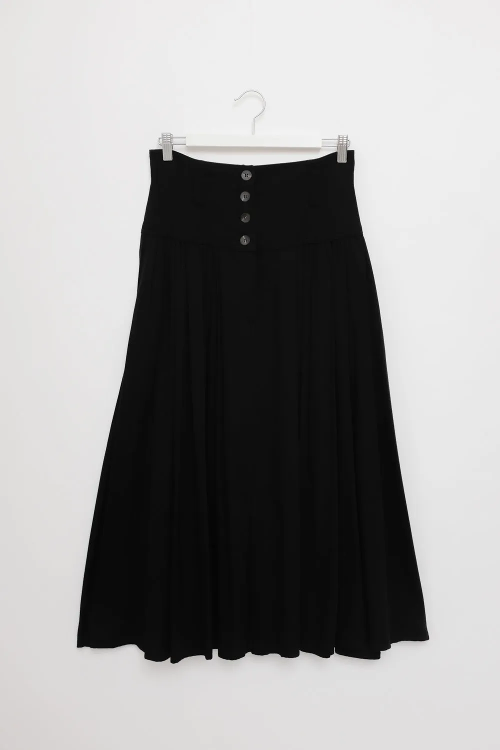 0057_BLACK RENE LEZARD PLEATED HIGH WAIST SKIRT