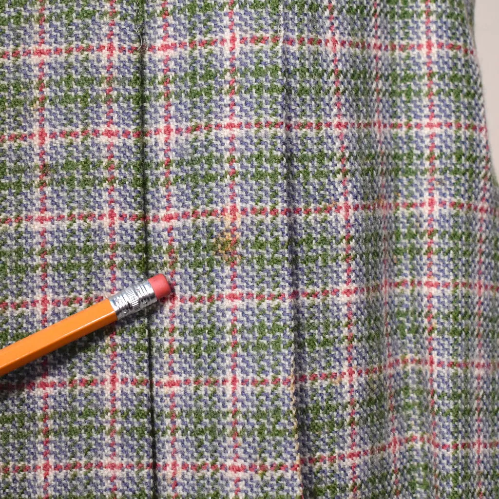 1940s Green Plaid Skirt Suit