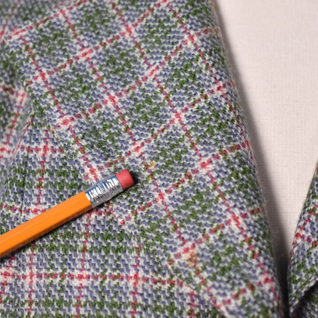 1940s Green Plaid Skirt Suit