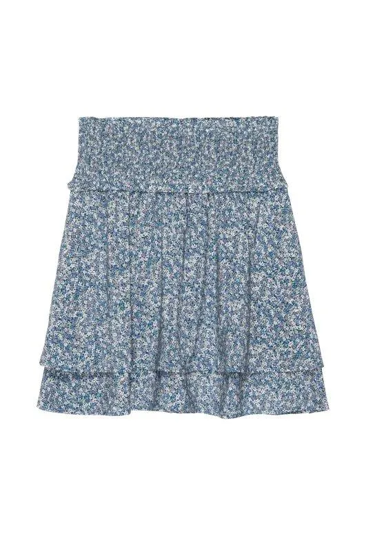 Addison Skirt Blue Mini Garden