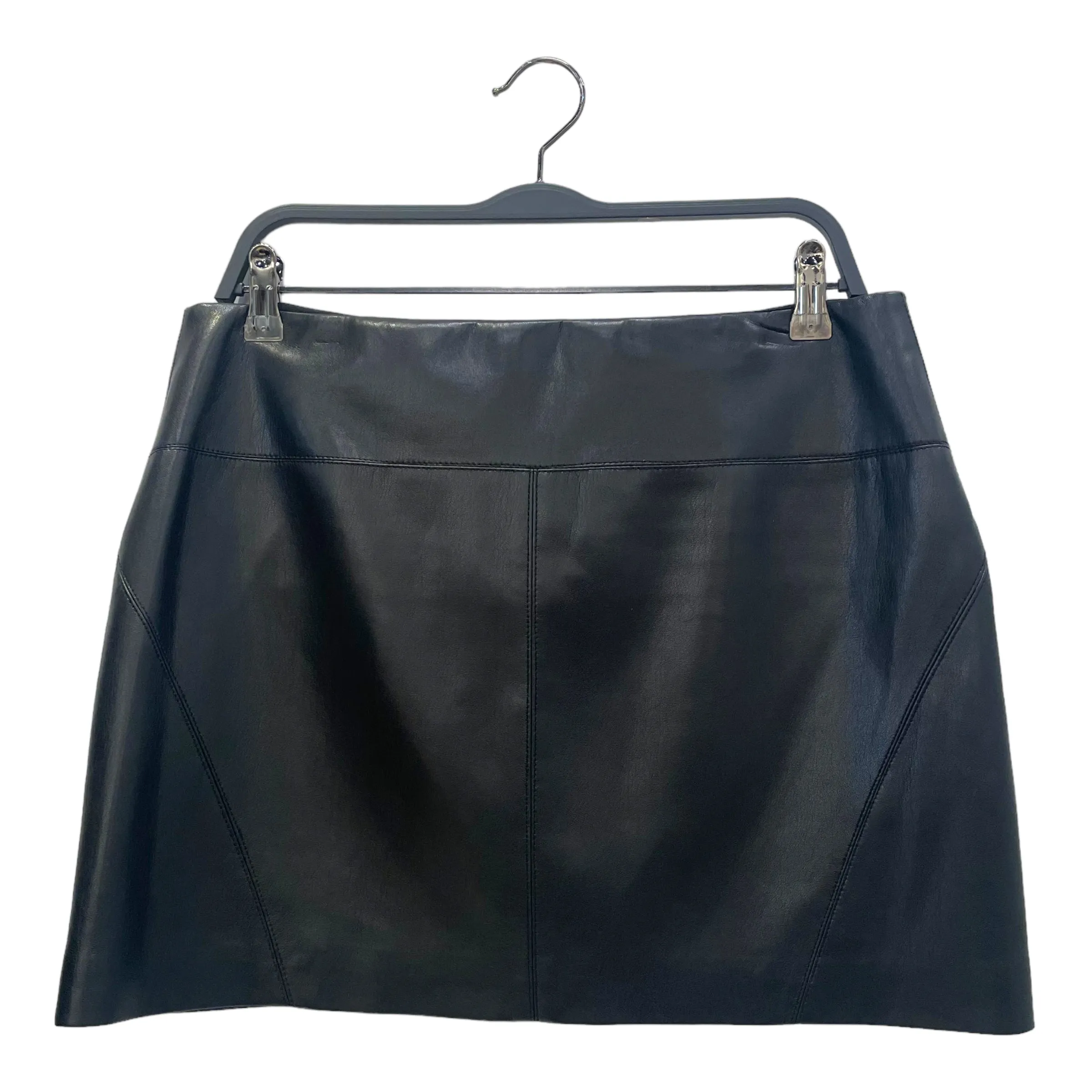 alice olivia/Skirt/10/Faux Leather/BLK/