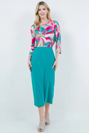 Amy Jade Pencil Skirt-Regular & Plus