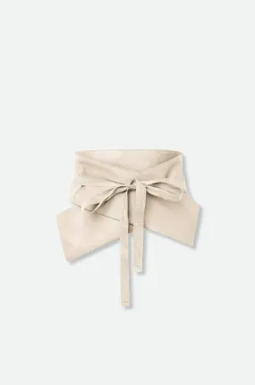 APIRO TIE FRONT KIMONO BELT IN LEATHER