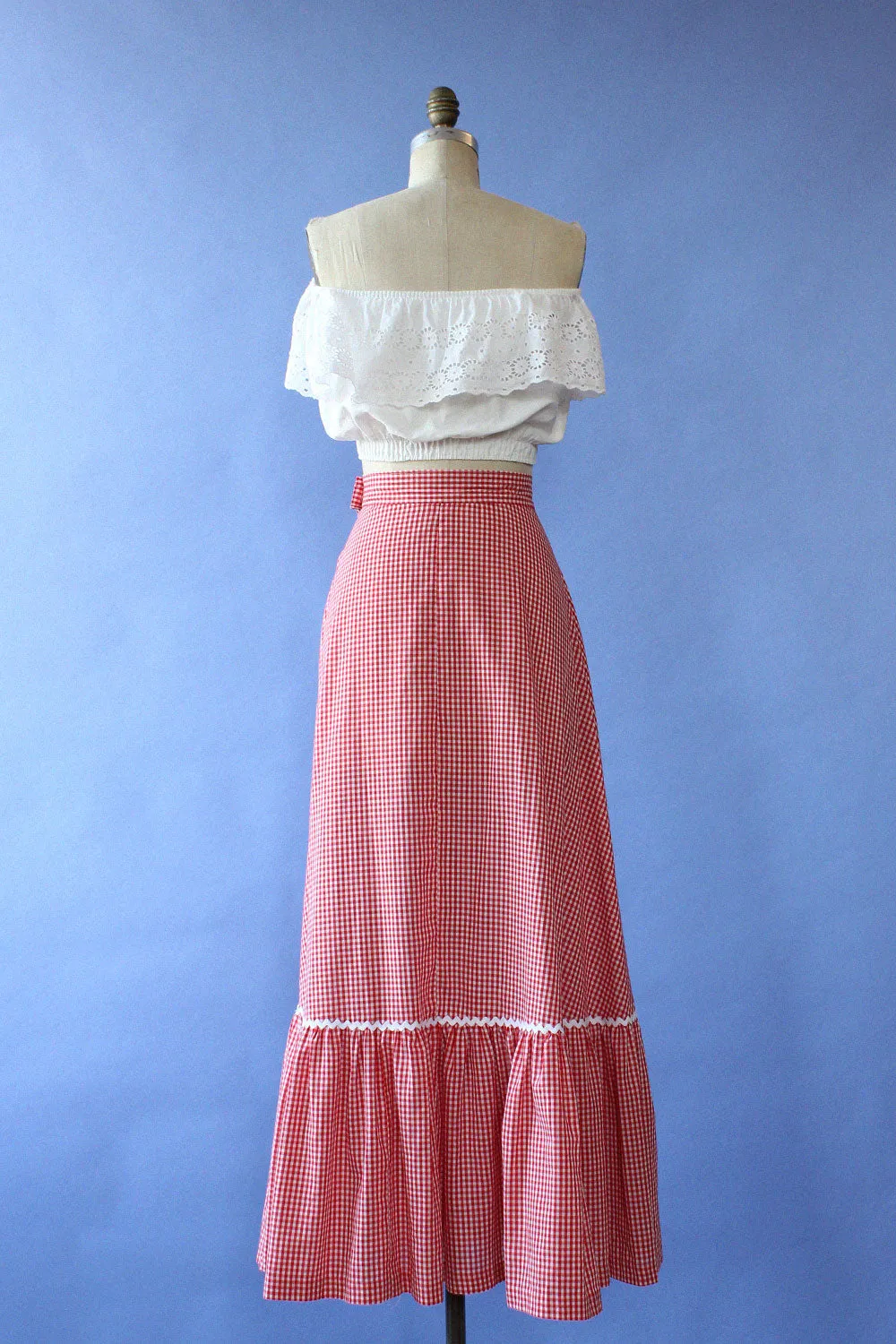 Apple Picking Maxi Skirt M