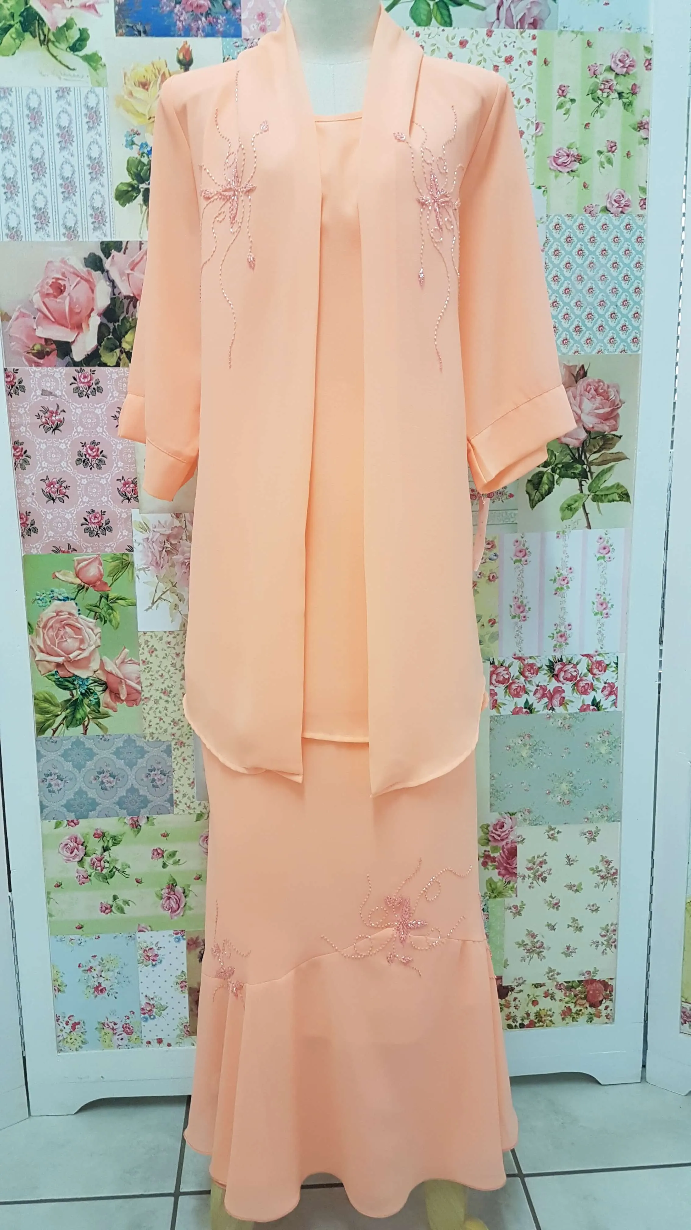 Apricot 2-Piece Skirt Set BT051