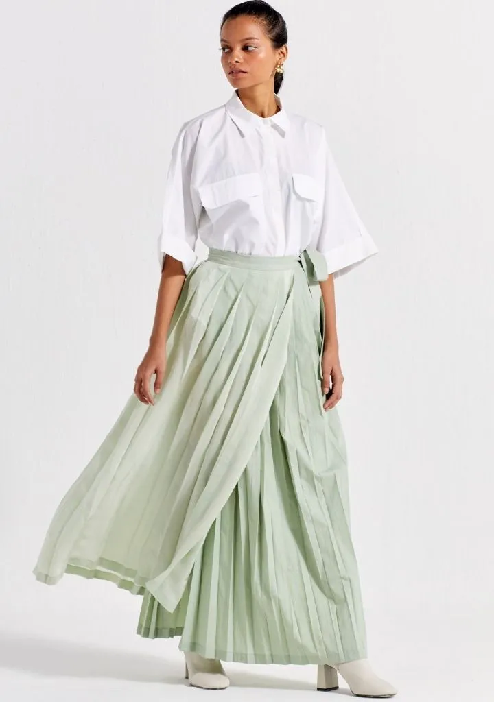 Asymmetric Skirt Set