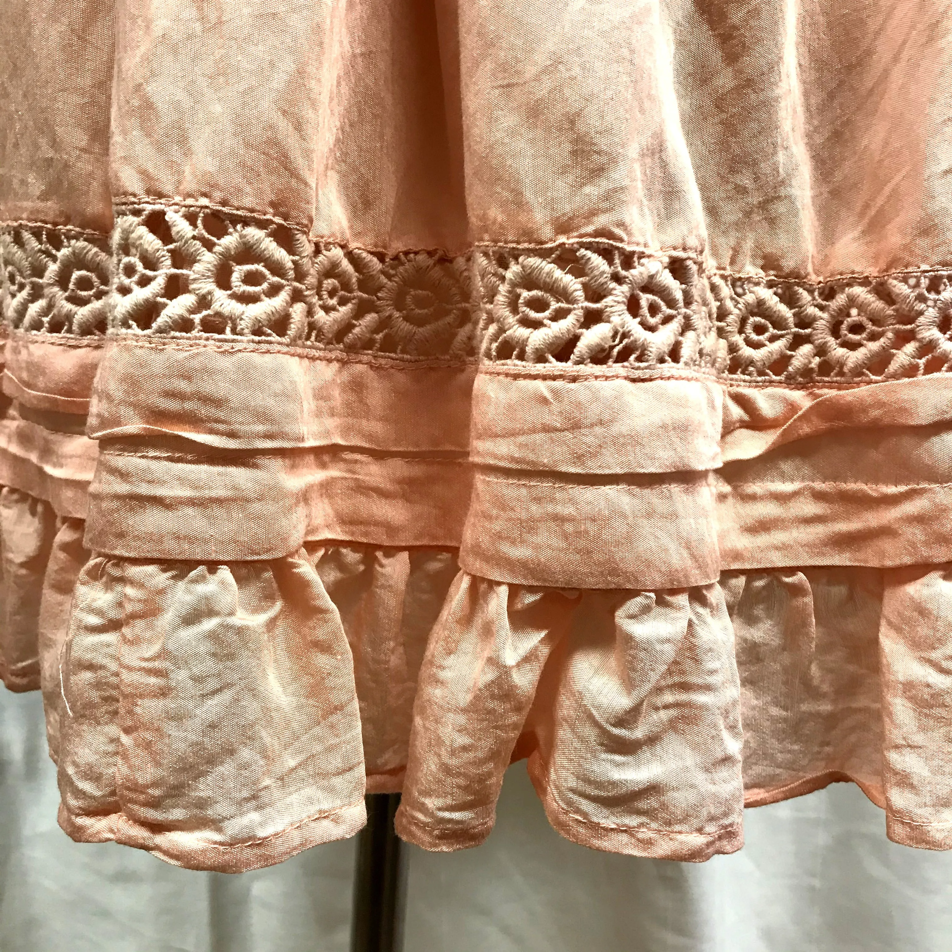 Baby Doll Pink Ruffle Skirt