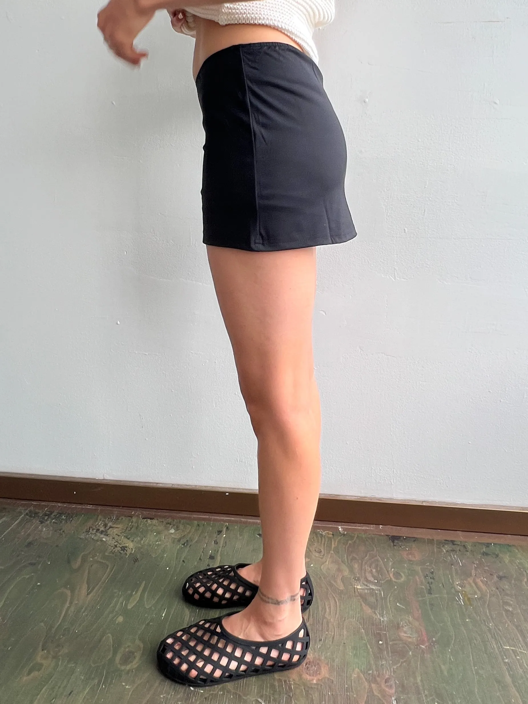 Baltra Micro Mini Skort in Black