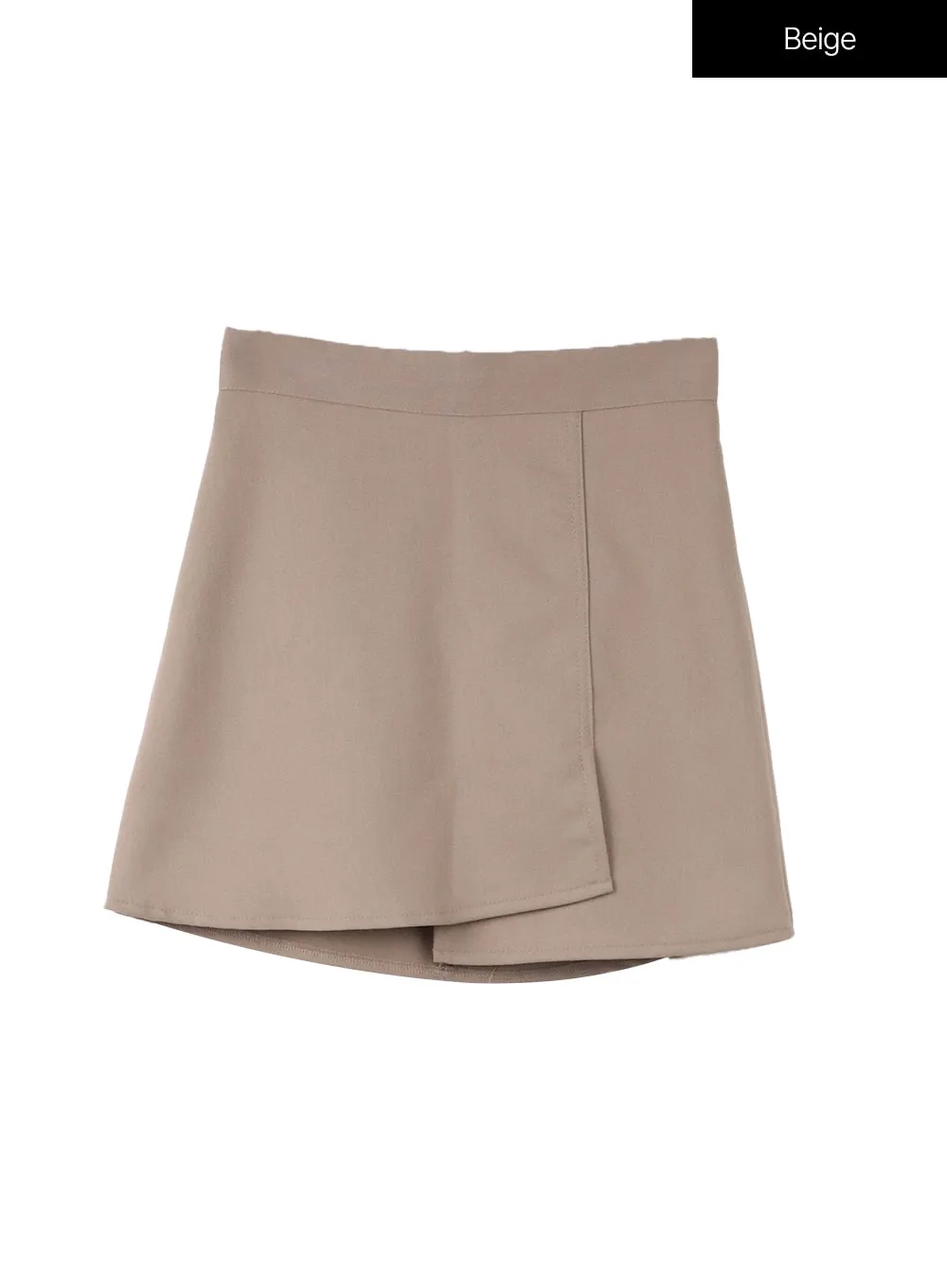 Basic Wraparound Mini Skirt CF415