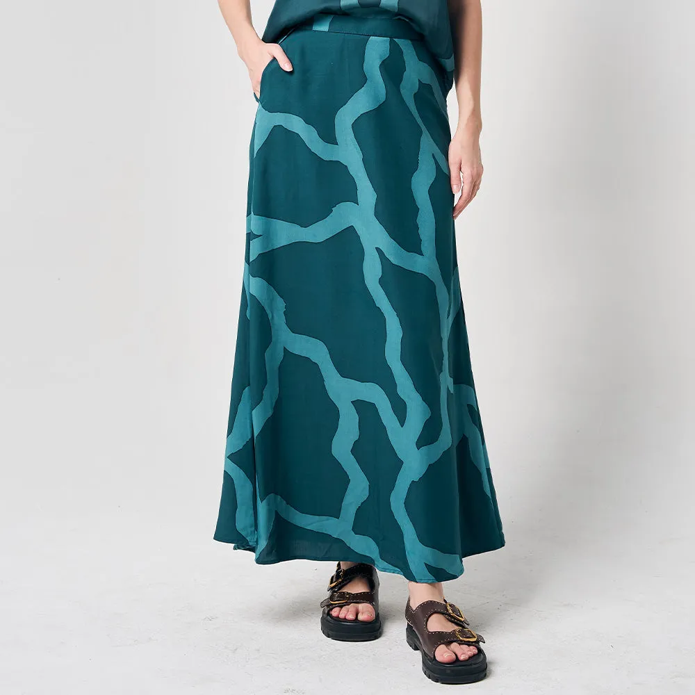 Batik Skirt - Forest Chain