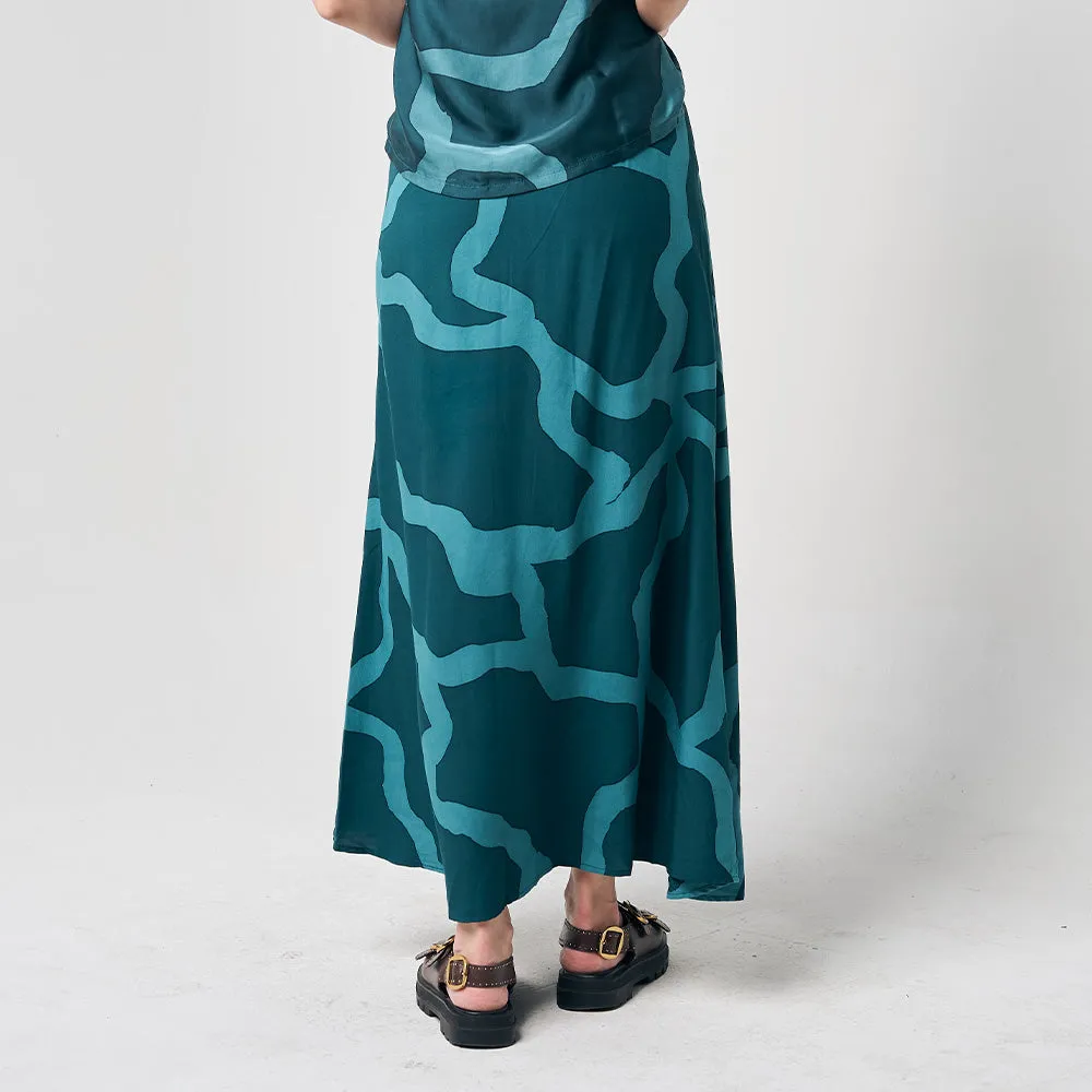 Batik Skirt - Forest Chain