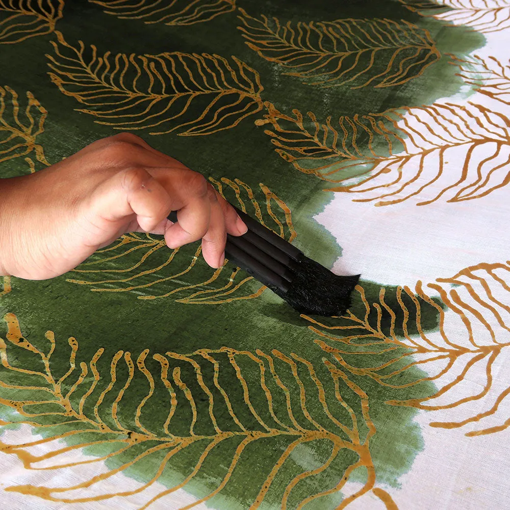 Batik Skirt - Latte Fern