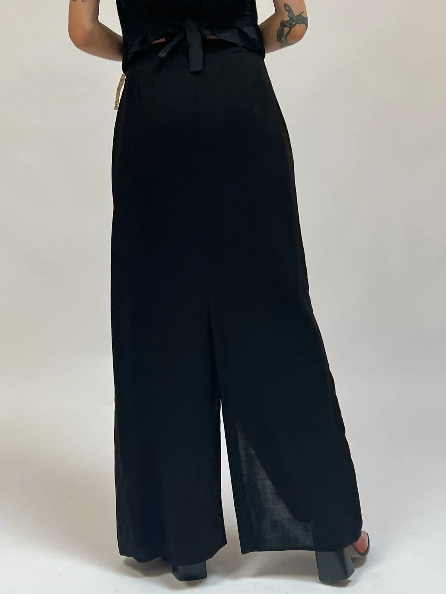 Bergdorfs Black Trouser Skirt (M)