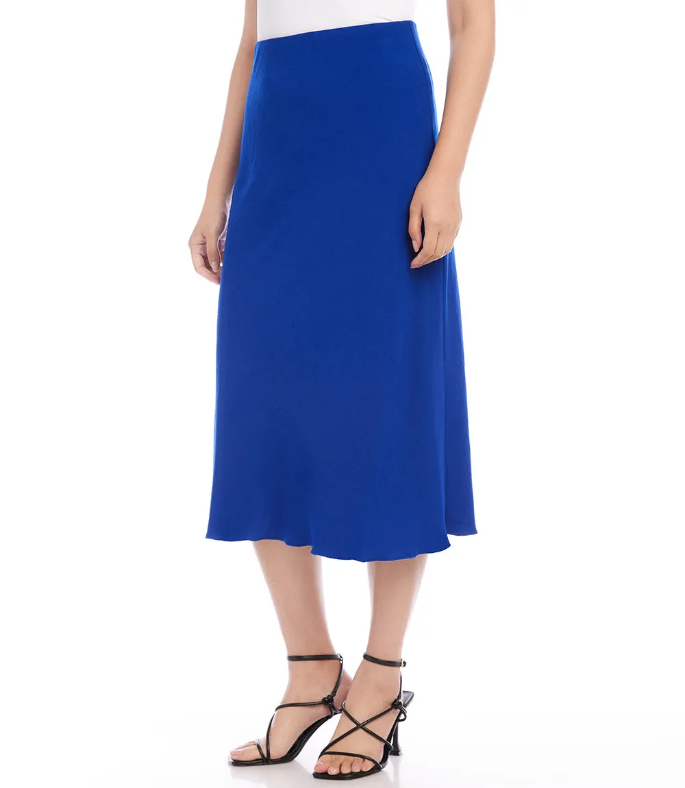 Bias Cut Midi Skirt