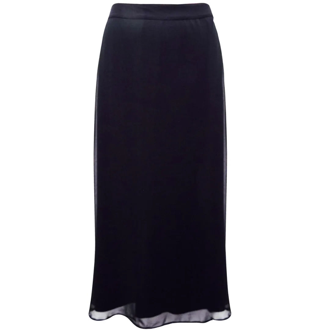 Black Floaty Maxi Skirt