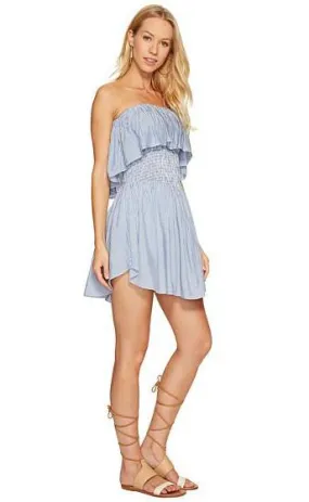 Blue Life Festival Romper Denim Stripe