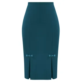 Bow-Knots Decorated Skirt High Waist Stretchy Bodycon Skirt⏰Flash Sale