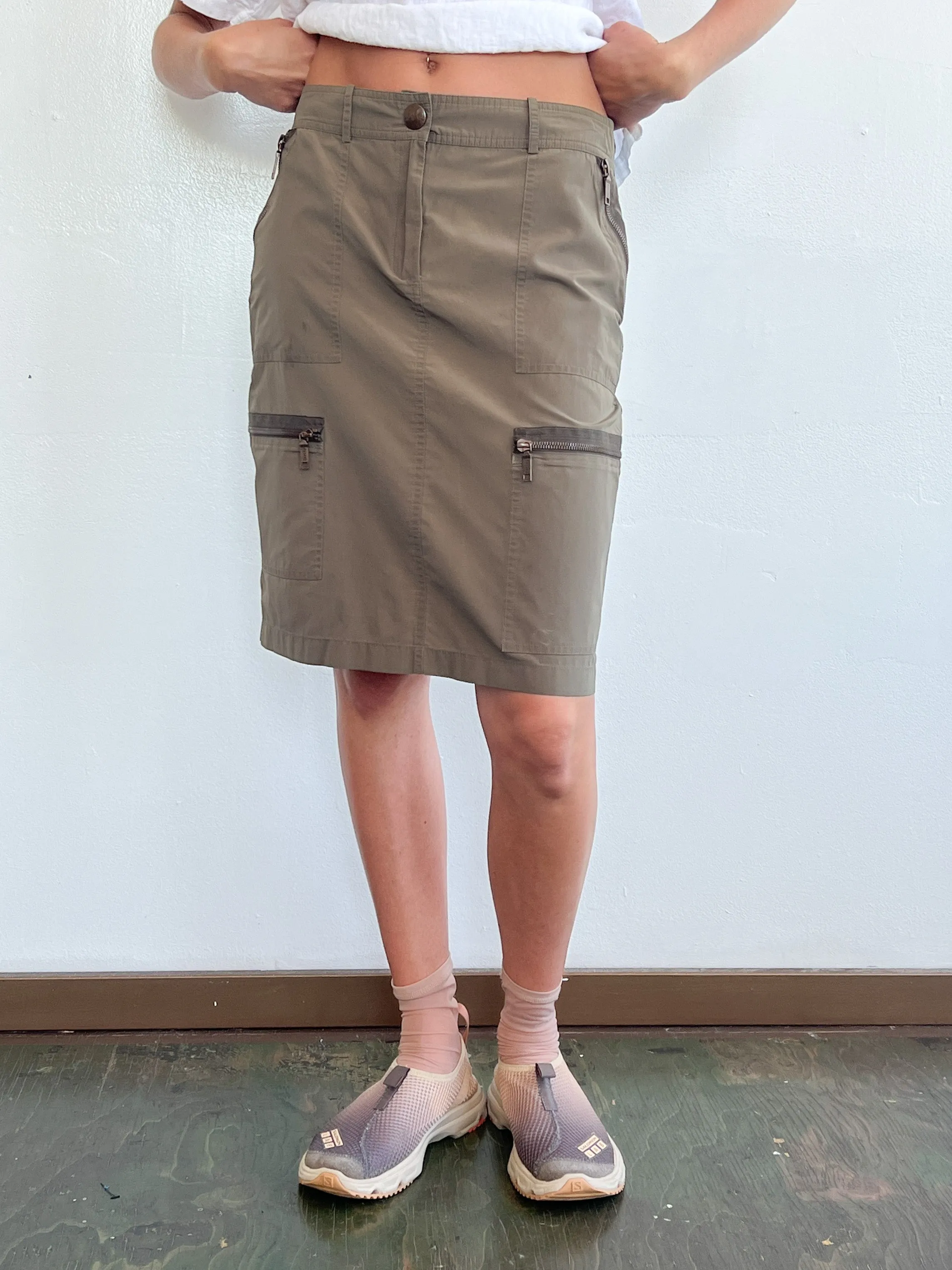 Celine Nylon Cargo Skirt (M)