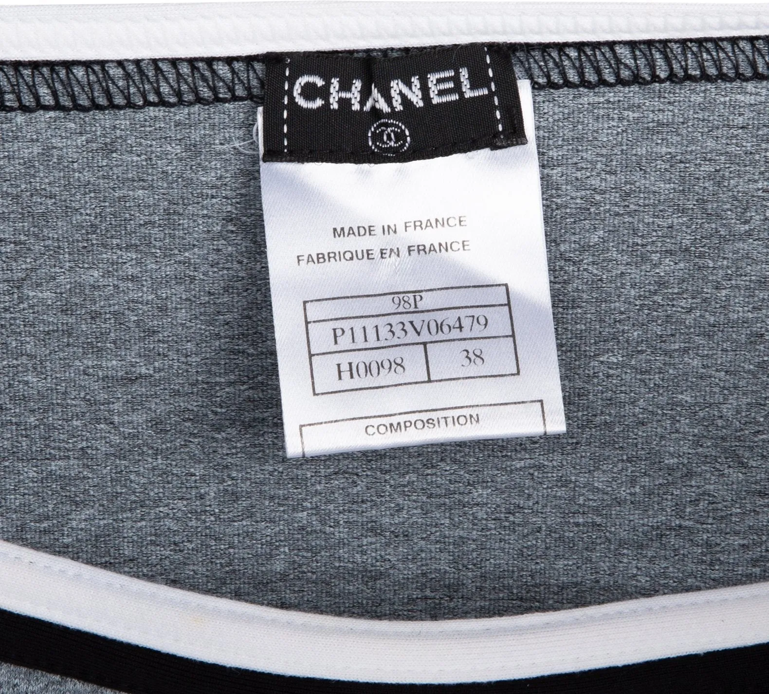 Chanel Spring 1998 Embroidered Logo Skirt