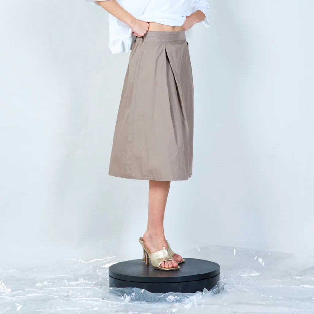 Classic A-line midi skirt wholesale