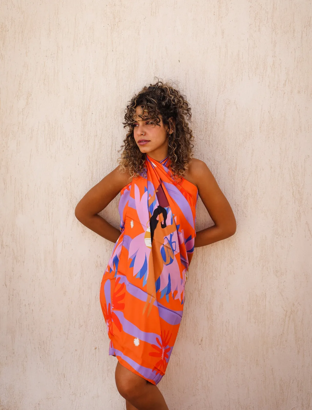 Egyptian Goddess Energy In Orange Wrap