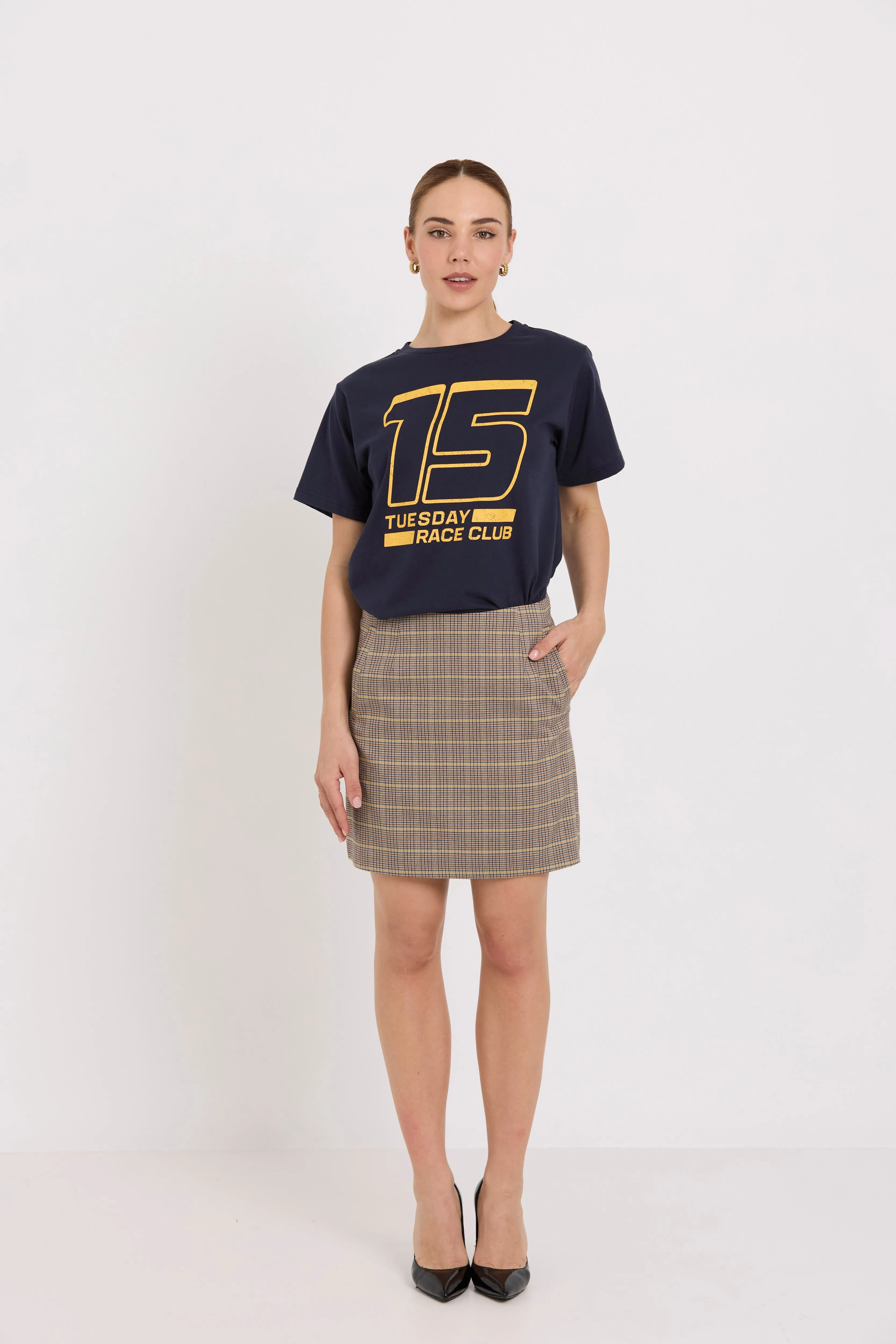 Emili Mini Skirt | Daytona Check