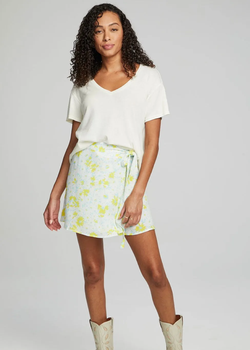 Fleet Wrap Mini Skirt