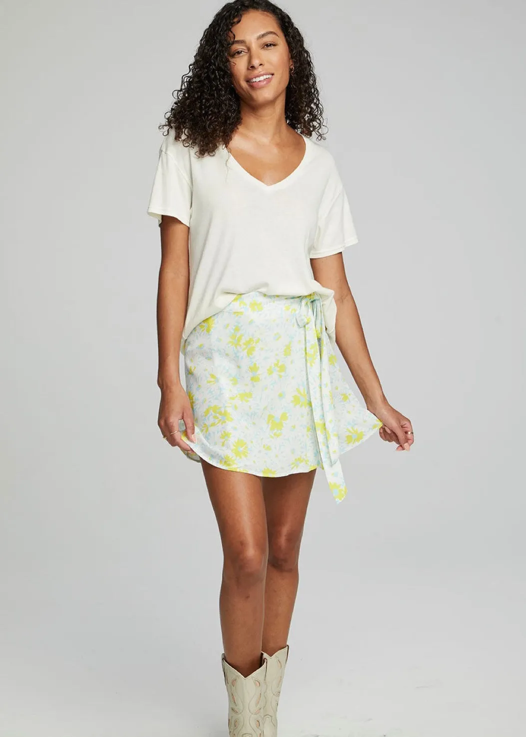 Fleet Wrap Mini Skirt