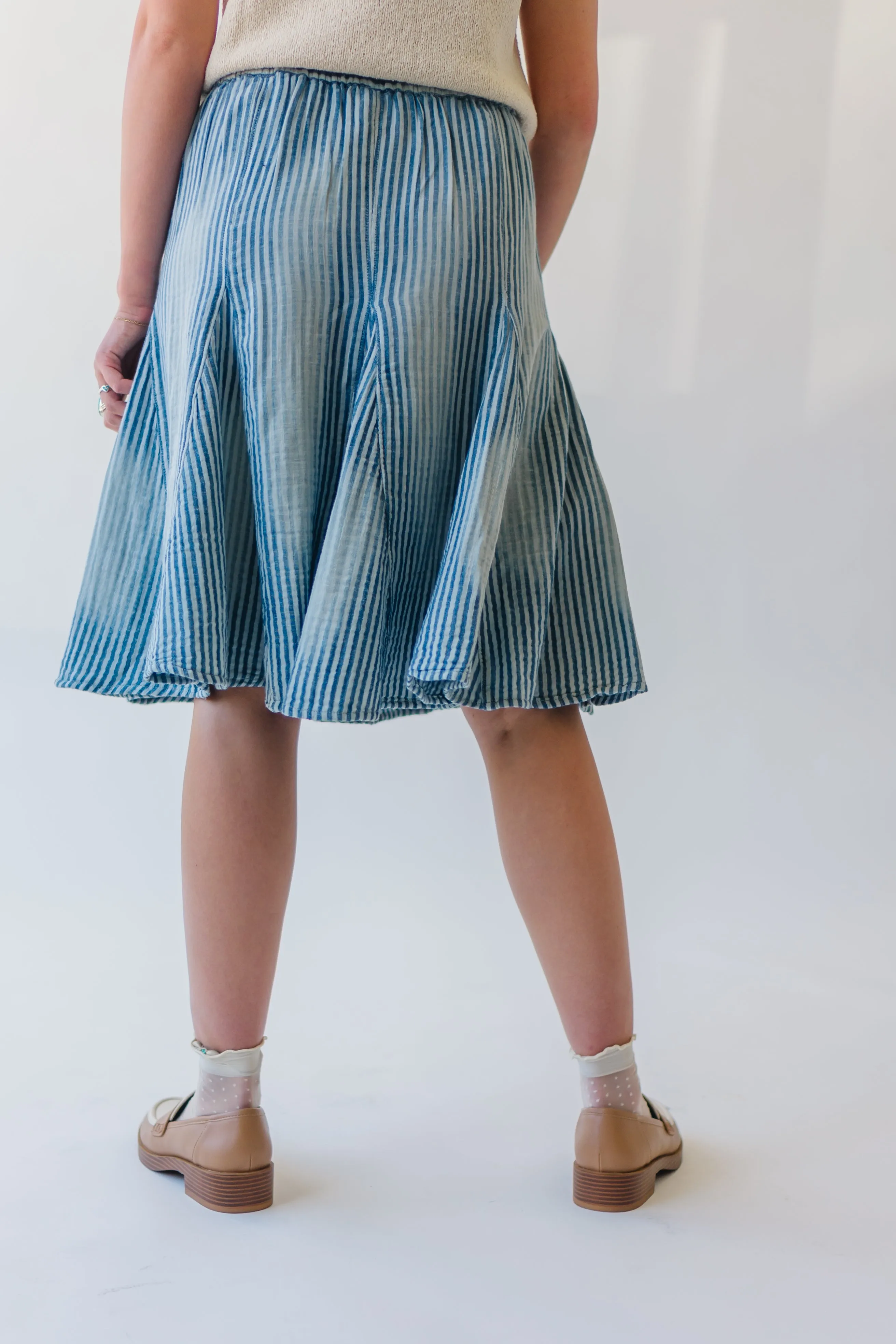 Free People: Candace Midi Skirt in Summer Stripe