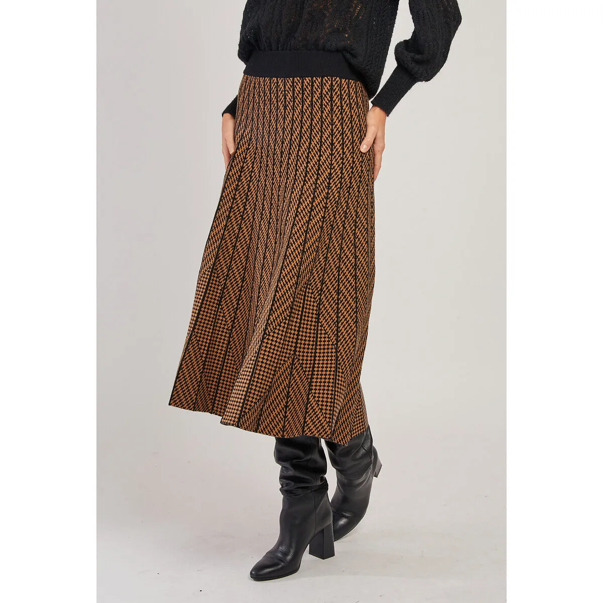 Galante Midi Skirt - Brown