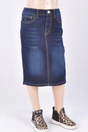 GIRLS Emily Denim Skirt (Dk. Indigo)