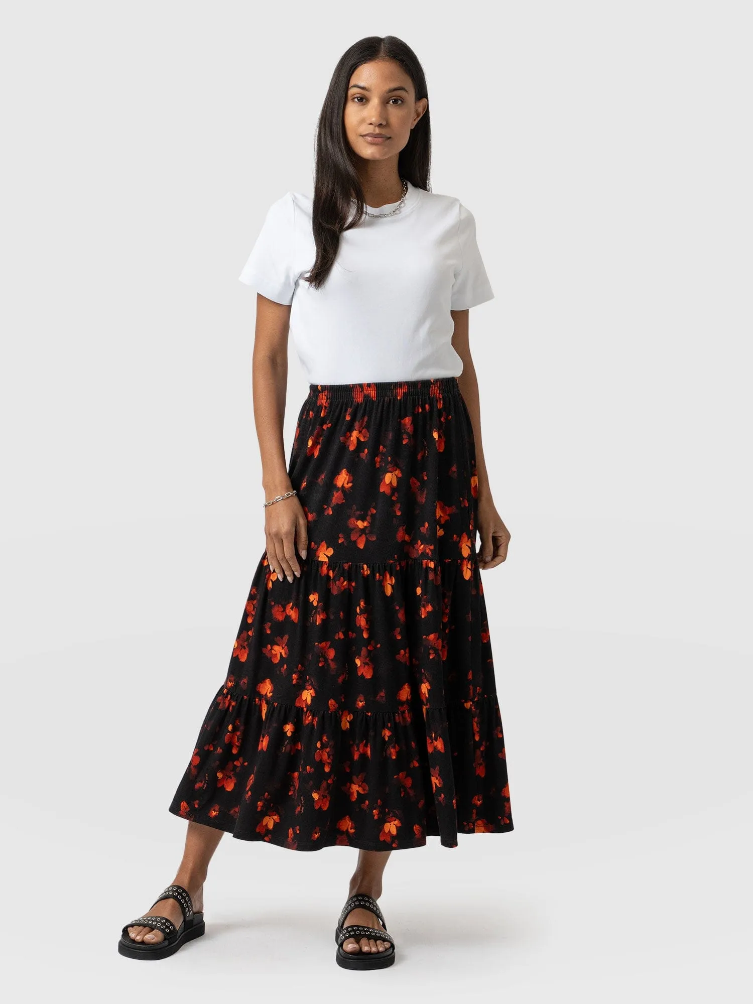 Greenwich Skirt - Red Aurora