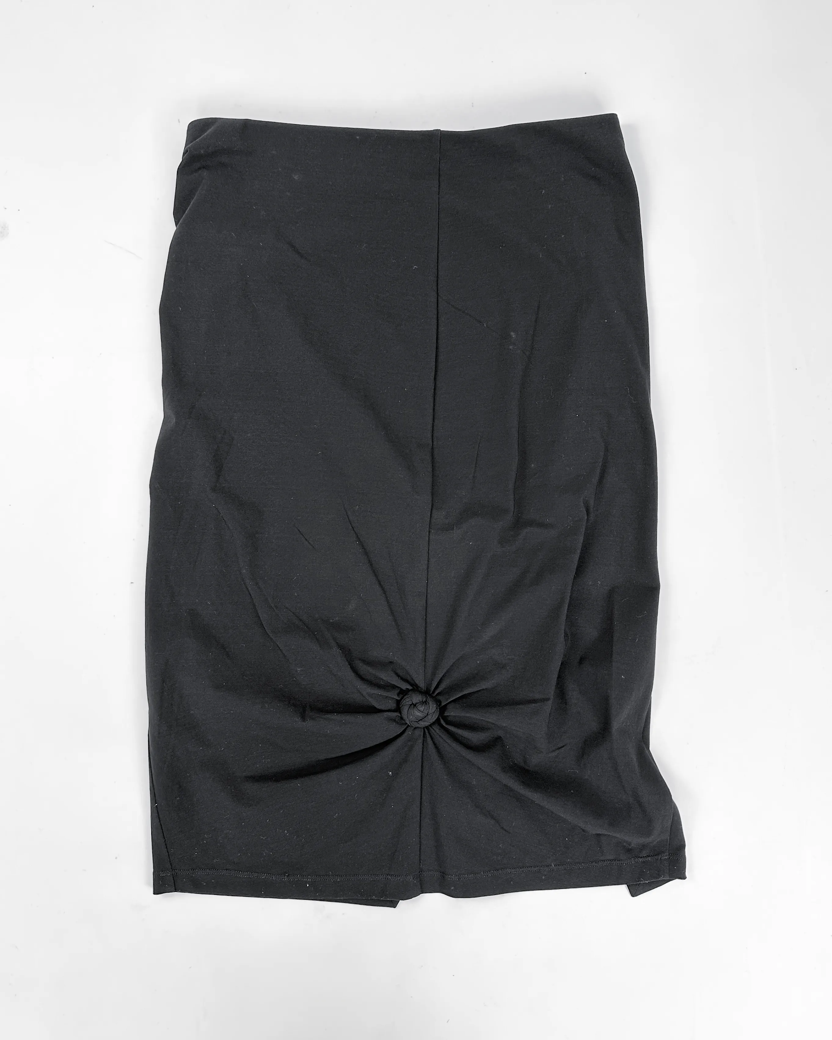 Helmut Lang 3-Ties Cotton Pencil Skirt 2000's