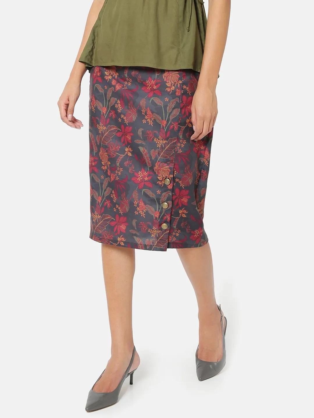 Hidden Mist Pencil Skirt