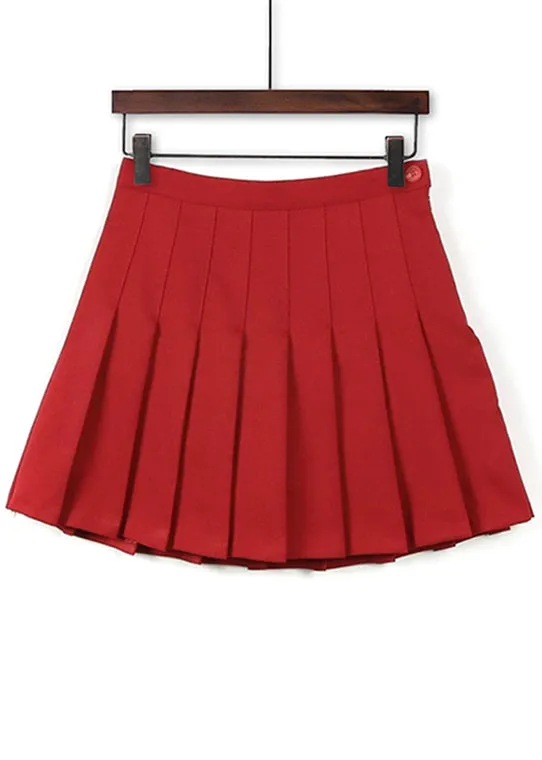 Infinite Colors pleated mini skirt with lining