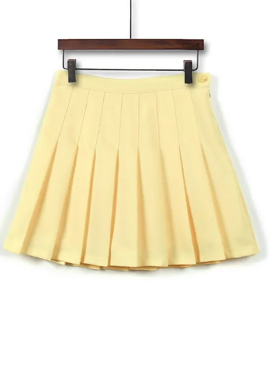 Infinite Colors pleated mini skirt with lining