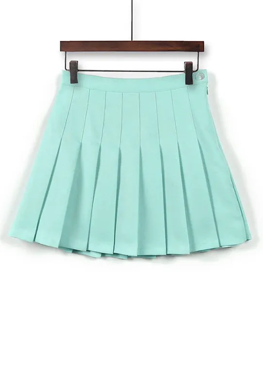 Infinite Colors pleated mini skirt with lining