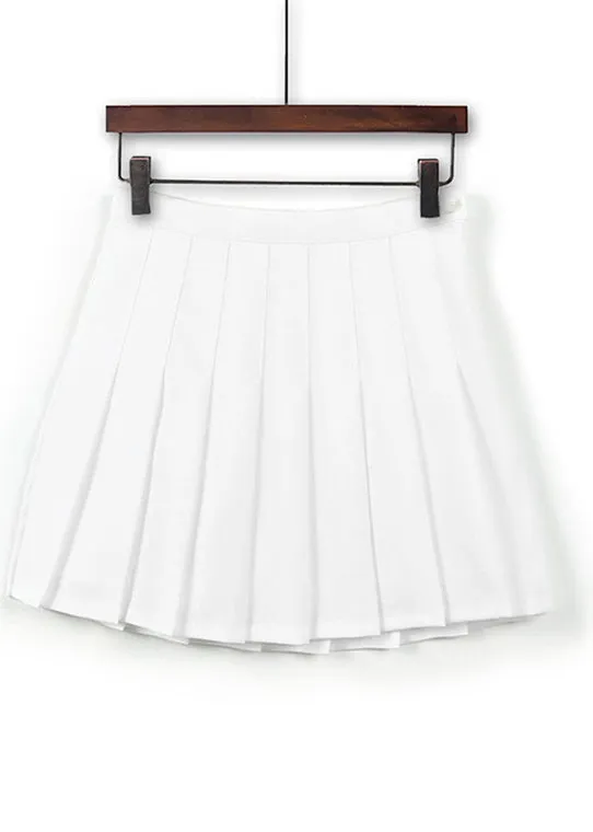 Infinite Colors pleated mini skirt with lining