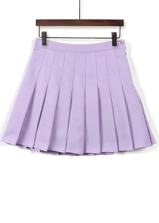 Infinite Colors pleated mini skirt with lining