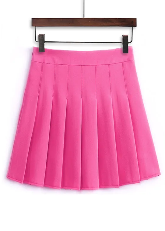 Infinite Colors pleated mini skirt with lining