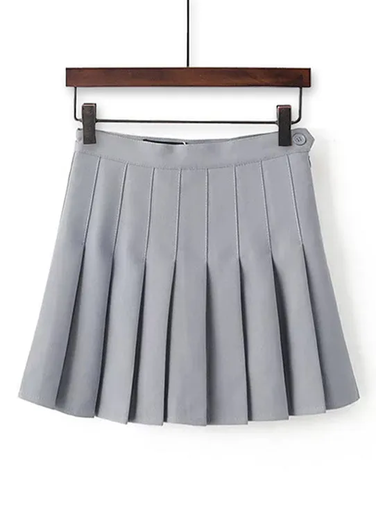 Infinite Colors pleated mini skirt with lining