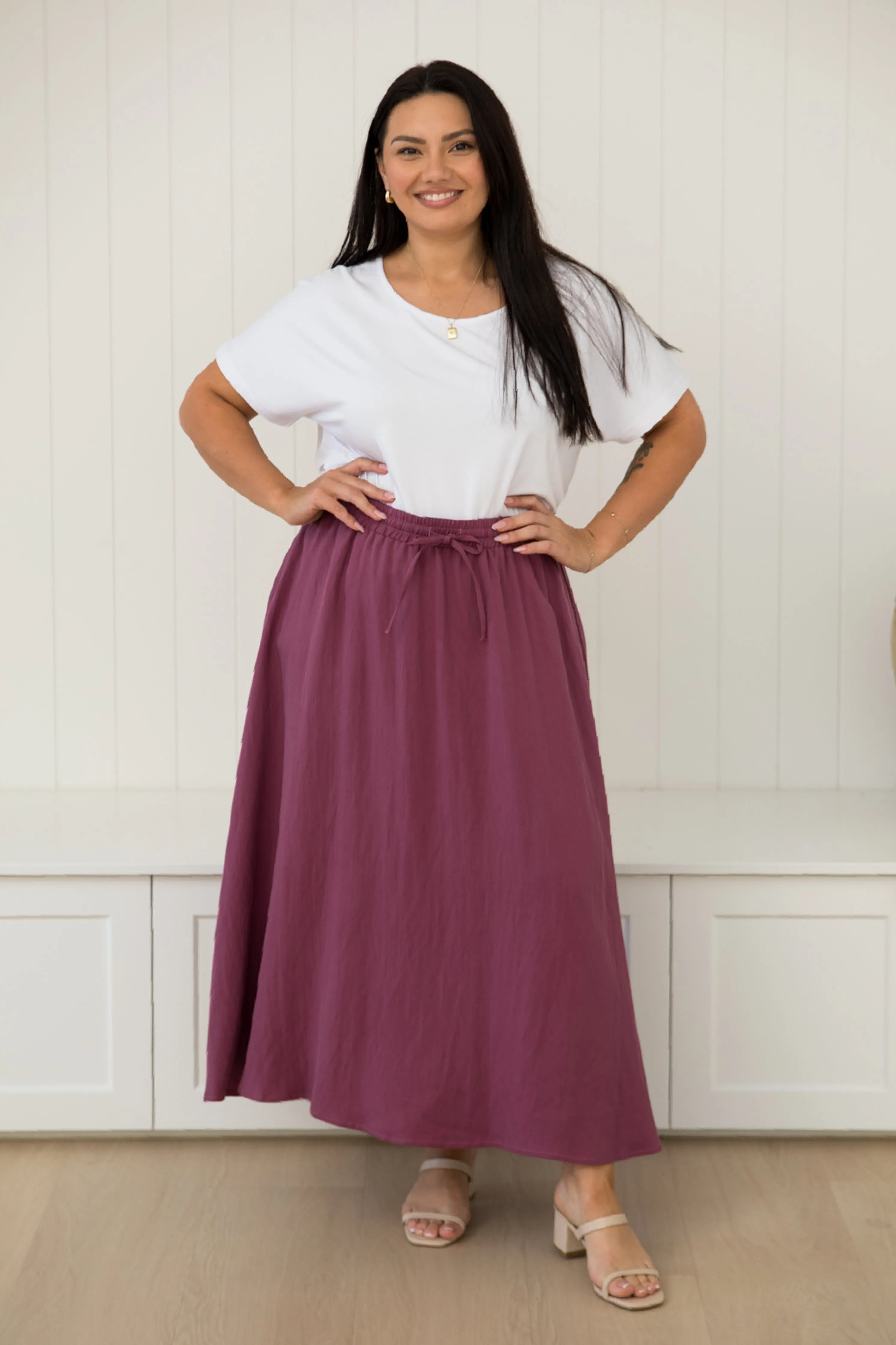 Lena Skirt in Rosewood