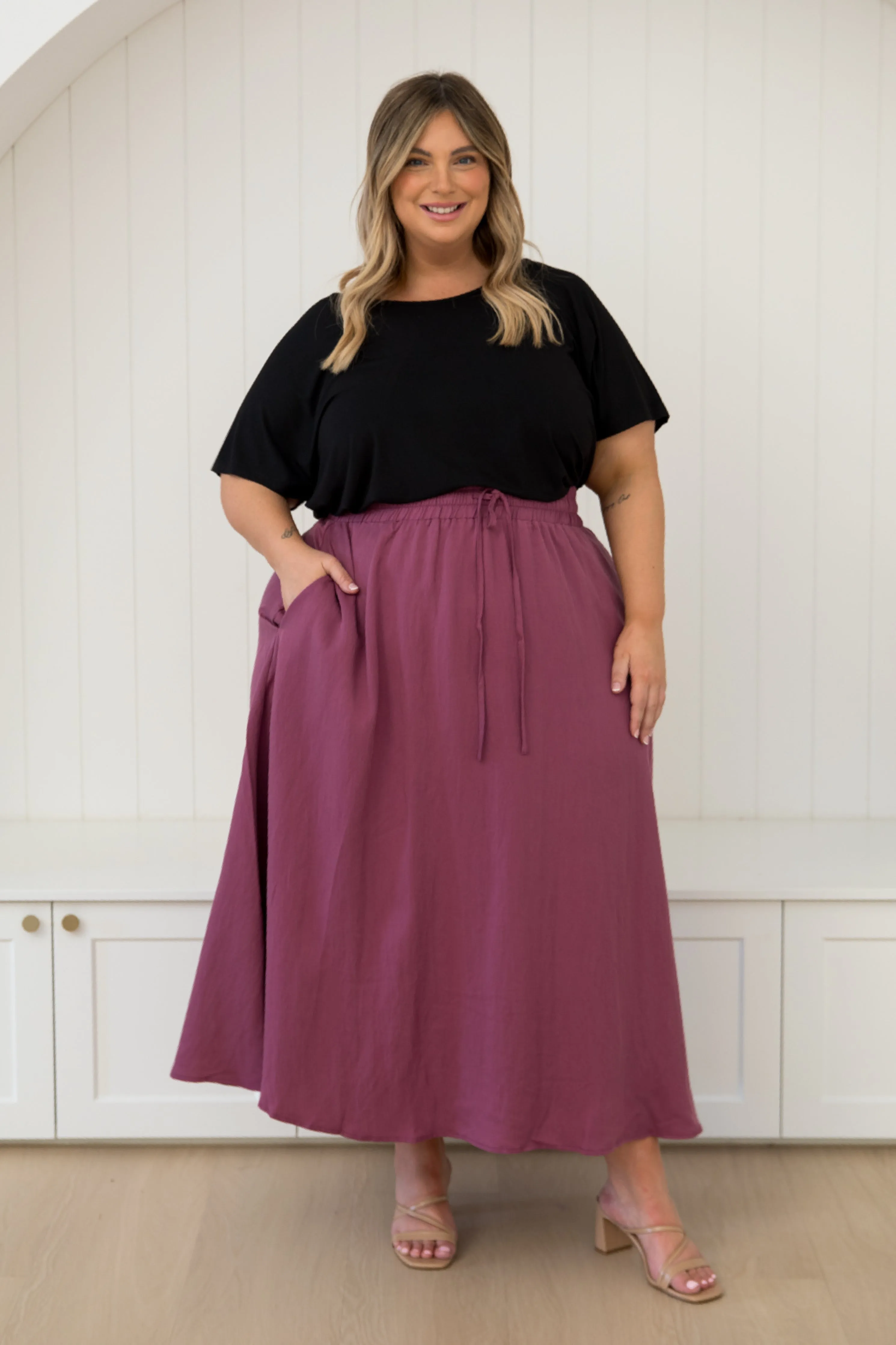 Lena Skirt in Rosewood