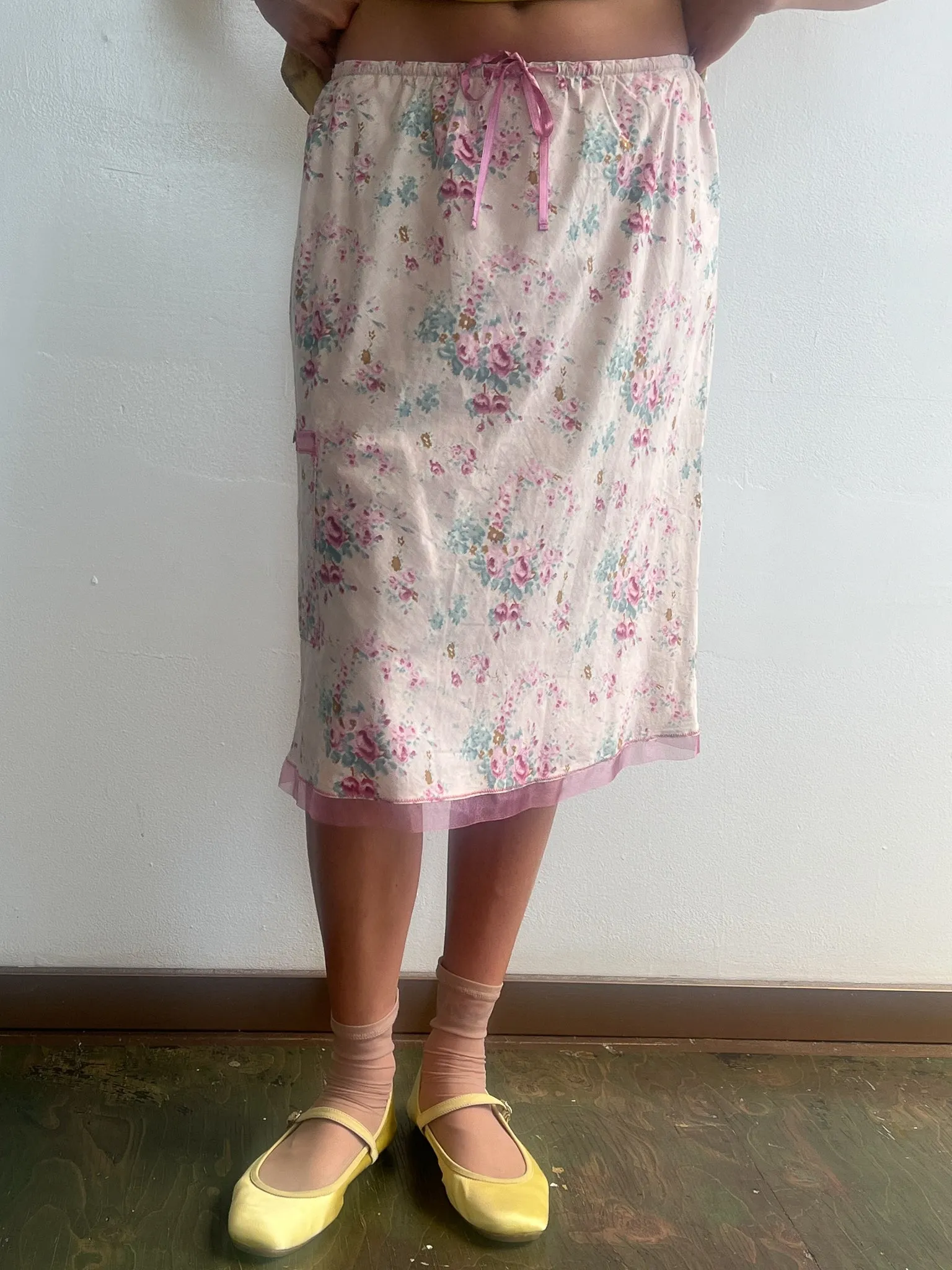 Lightweight Rose Cotton Skirt (S)