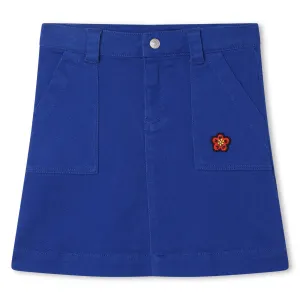 Logo Denim Skirt