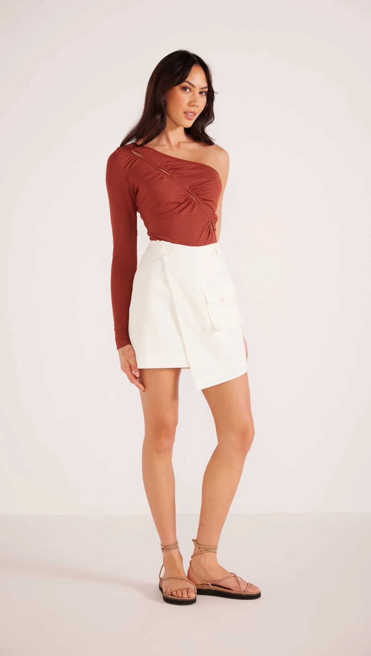 Lottie Cargo Wrap Mini Skirt