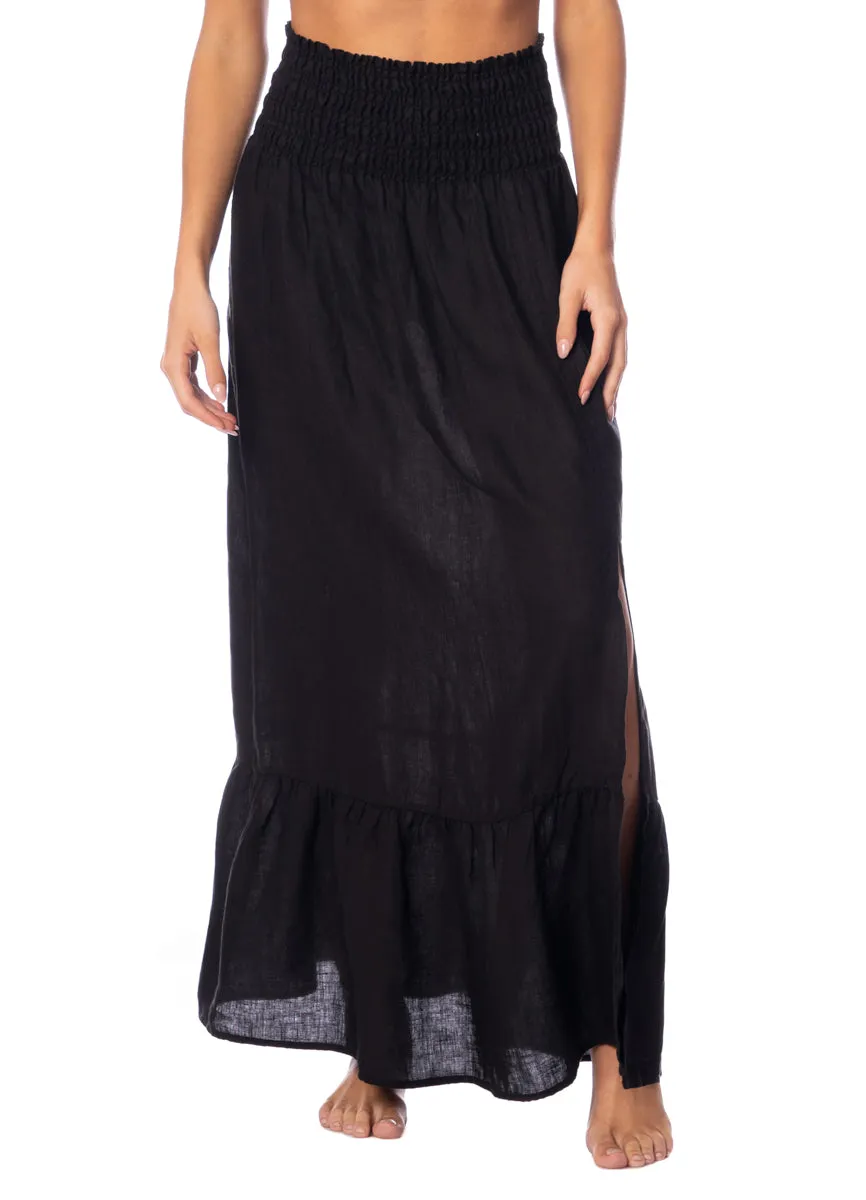 Maaji Jade Black Aubrey Long Skirt