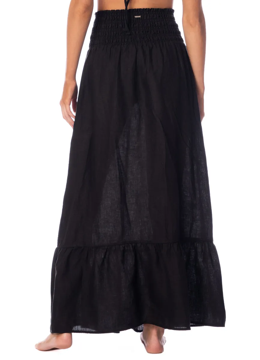 Maaji Jade Black Aubrey Long Skirt