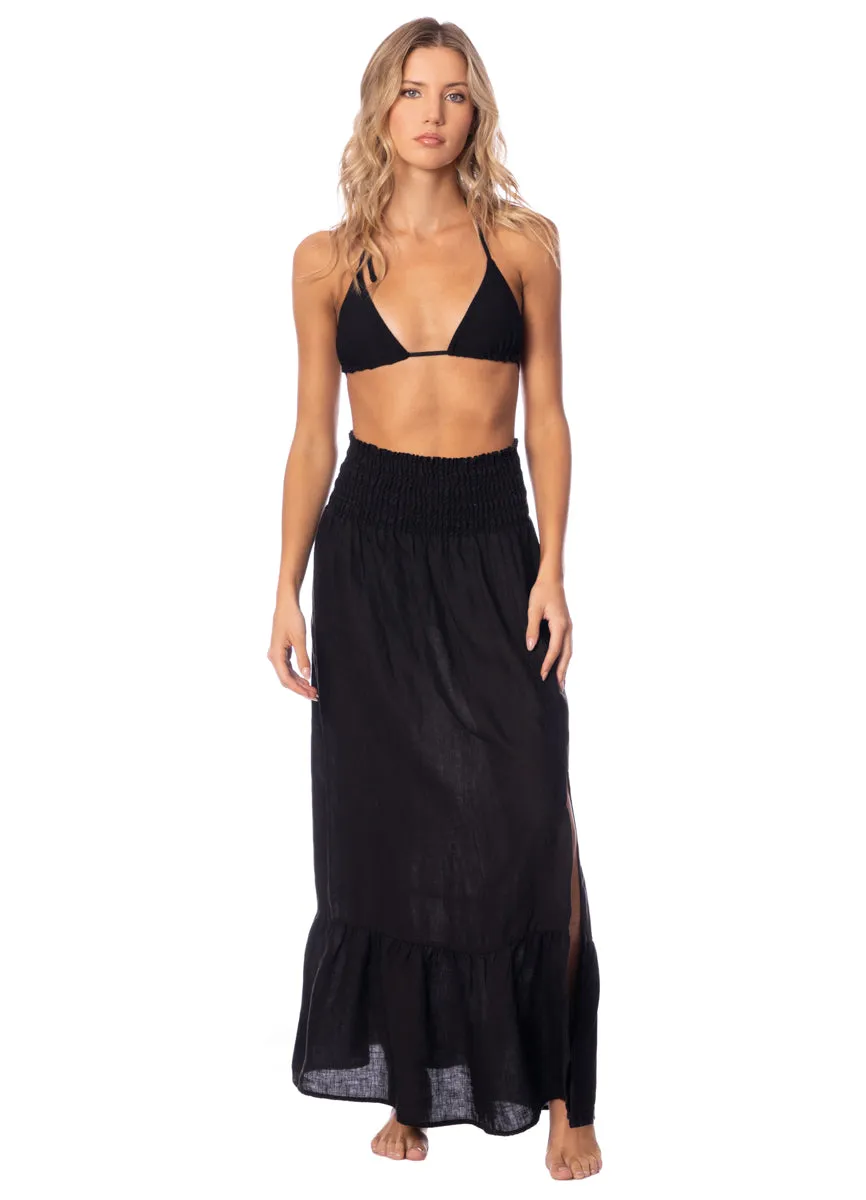 Maaji Jade Black Aubrey Long Skirt