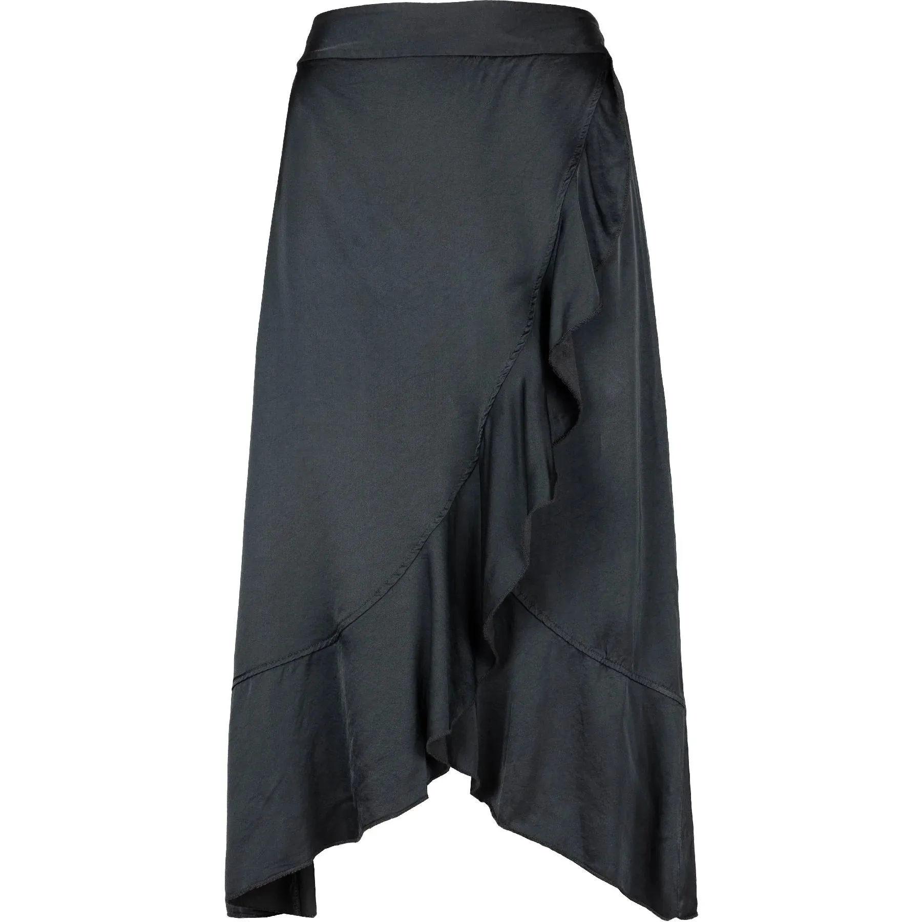 Made in Italy Ruffle Skirt | Anthracite   Violet